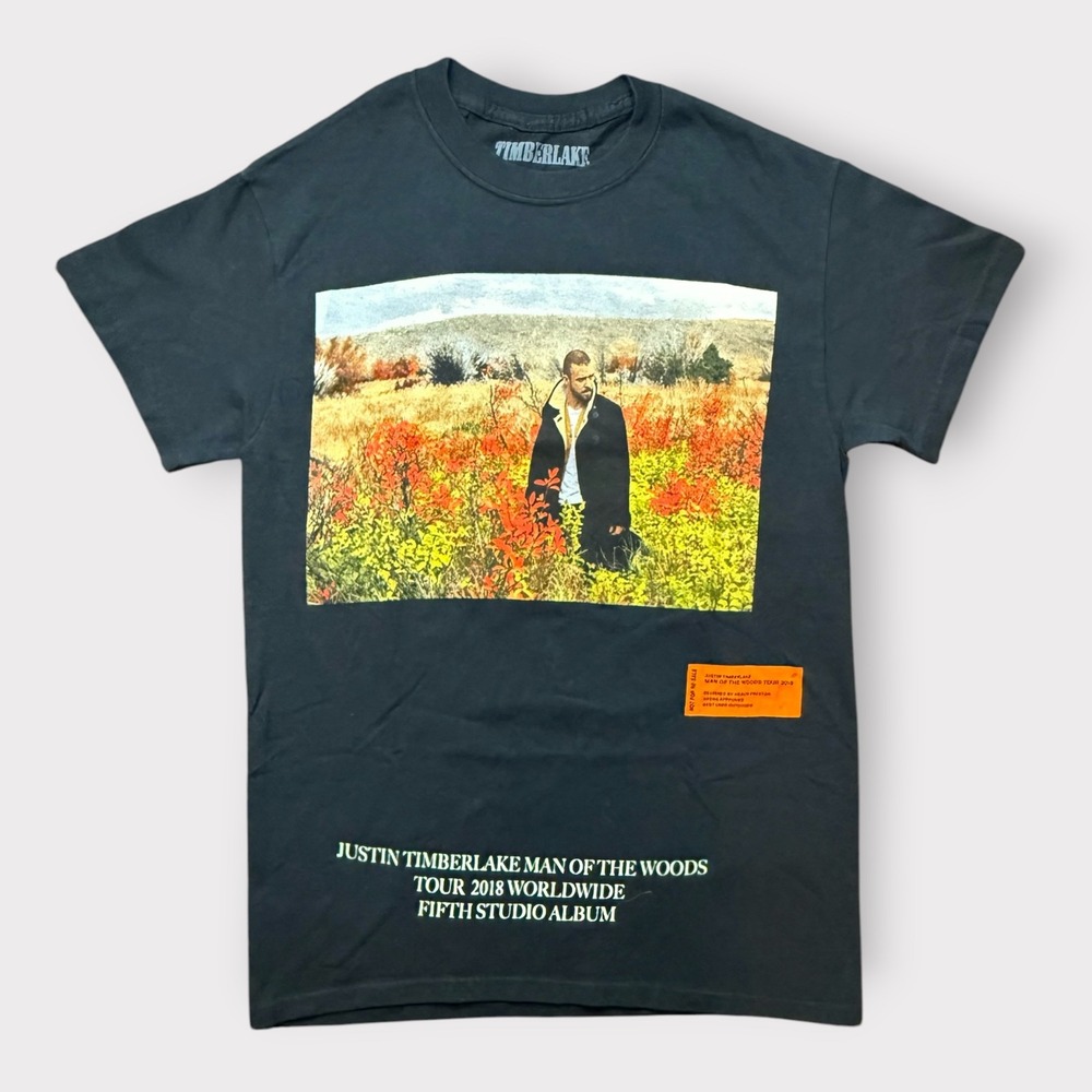 Justin Timberlake Man of the Woods Tour‎ 2018 T-Shirt Heron Preston Mens Small